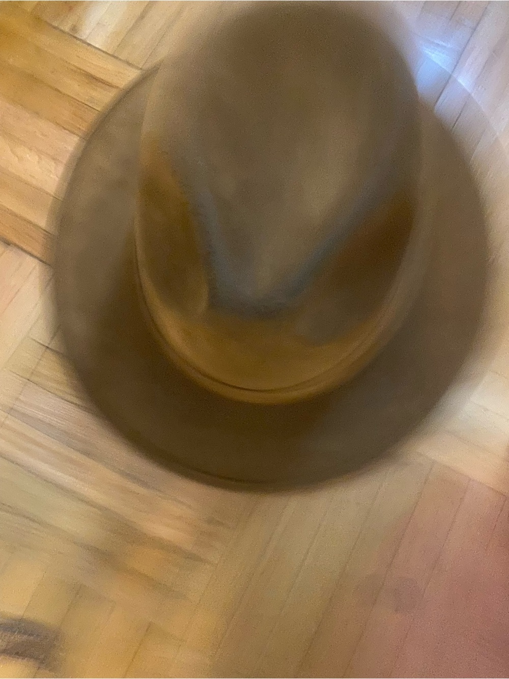 Classic Wide-Brim Brown Felt Fedora